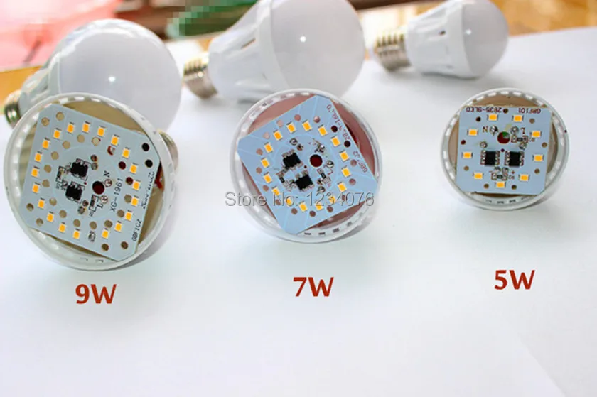 Новый светодиодный светильник E27 2835SMD 5W 7W 9W 15W 25W AC 220V 230V 240V холодный белый/теплый