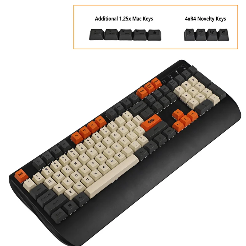108 plus Mac YMDK Carbon Dye Sub 108 87 61 клавиши Mac толстые PBT OEM профиль Keycap для стандартных 104 TKL 60% MX переключатели клавиатуры - Цвет: 108 plus Mac