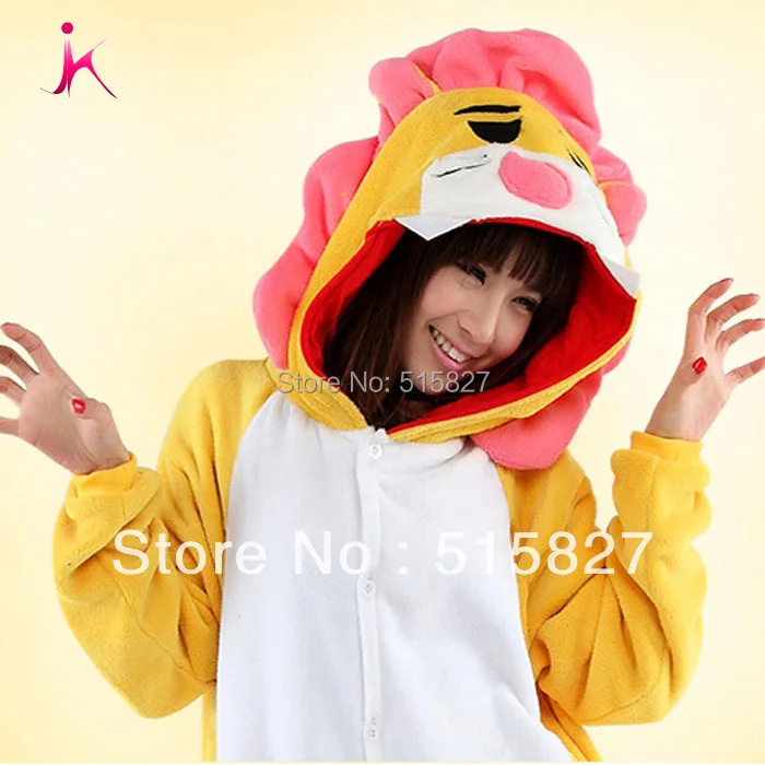Горячая JP Аниме животных пижамы Лев косплэй костюм для женщин оптовая продажа