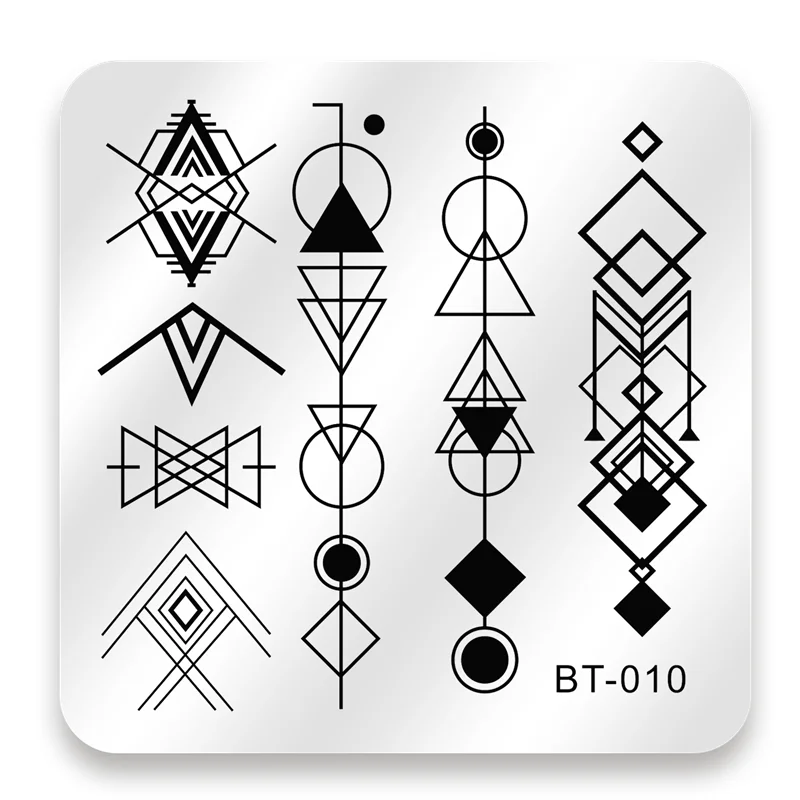BIUTEE 33 Types Nail Art Stamping Plates Cartoon Lace Flower Tree Design Temperature Stamp Template Image Stencils | Красота и