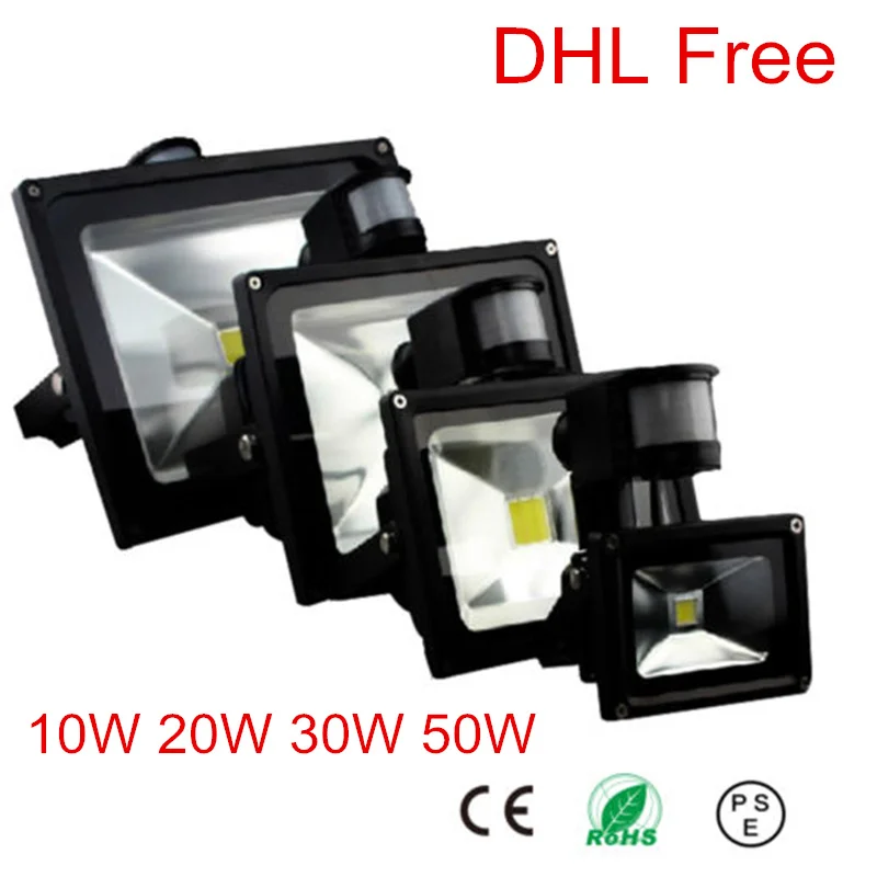 10 шт./лот PIR датчик движения детективный Светодиодный прожектор Вт 20 30 50 уличный