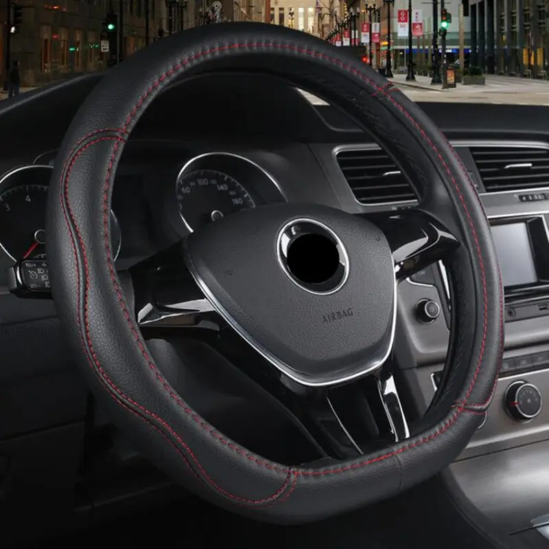 D-образная Оплетка на руль Suzuki Swift чехол рулевого колеса автомобиля из