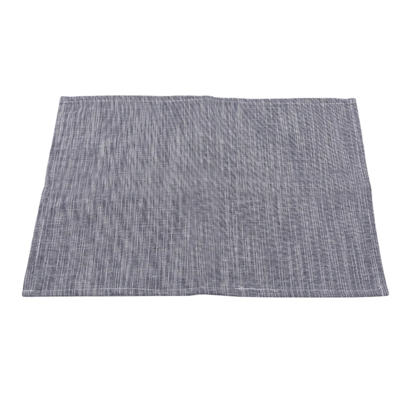 Простая ткань льняные хлопковые салфетки теплоизоляционный коврик обеденный