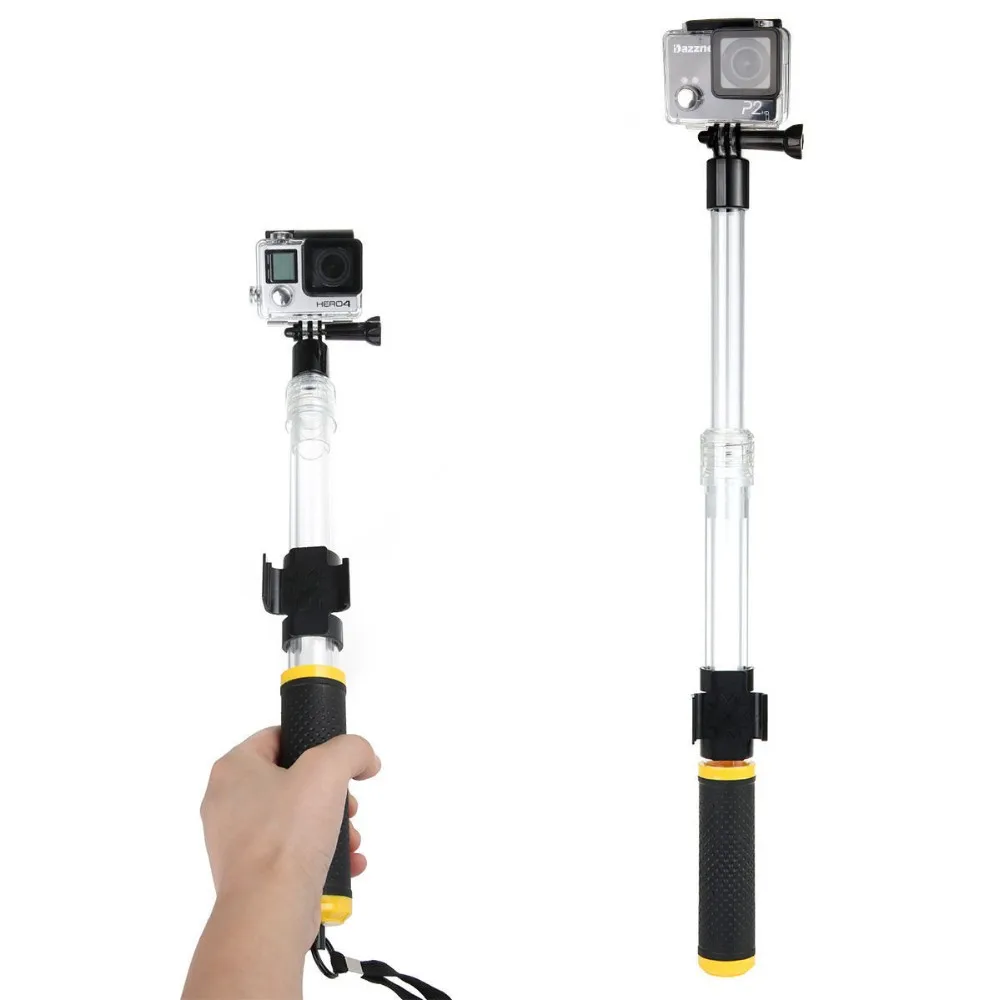 GoPro плавающей Полюс расширение EVO 14-24 дюймов поплавок Floaty монопод с WI-FI удаленного клипа GoPole Для GoPro Hero 4 3+/3 SJ4000