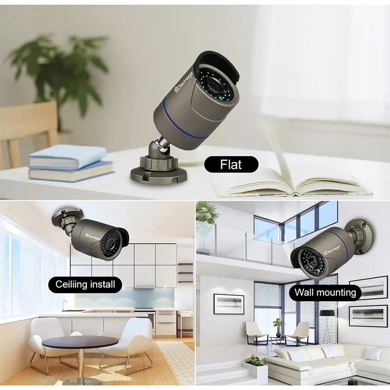 Techage H.265 1080P Аудио Звук POE IP камера 2MP водонепроницаемый открытый видео CCTV видеонаблюдения ONVIF для POE NVR системы