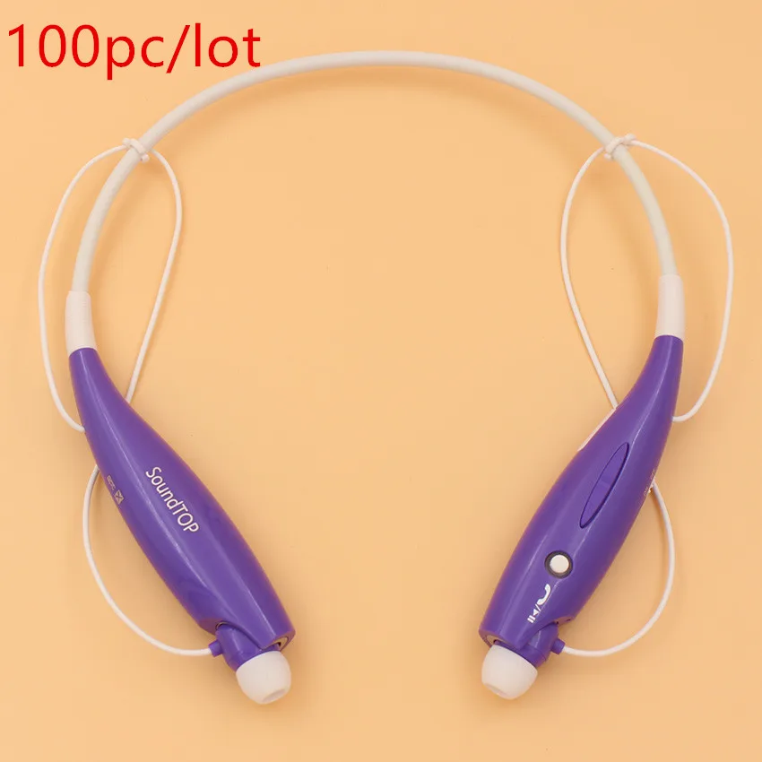 100 шт./лот DHL Беспроводной шейным Bluetooth гарнитура Хэндс фри спортивные стерео