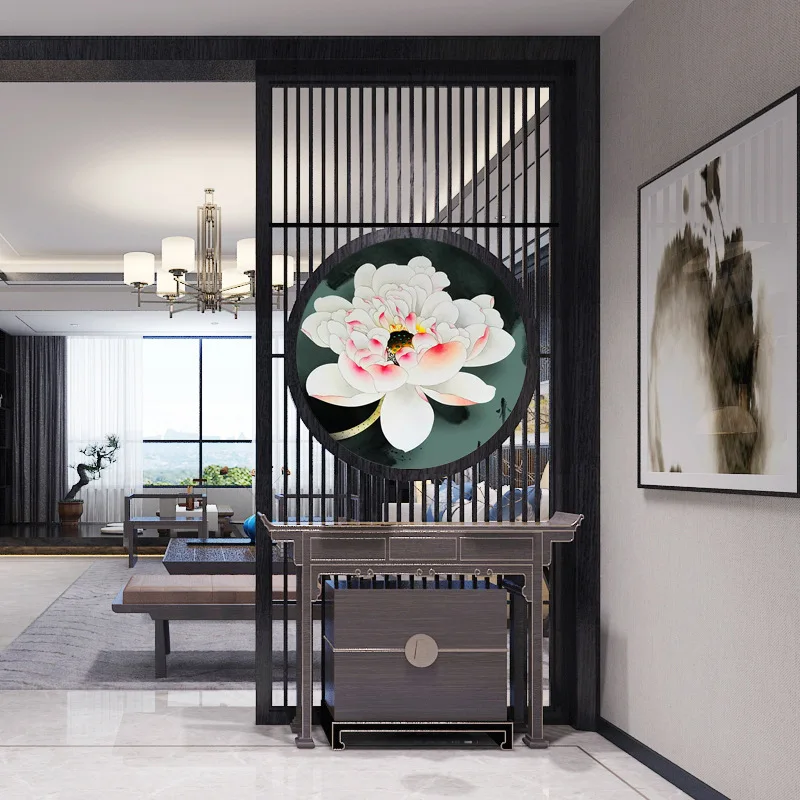 Простая Деревянная Классическая готовая решетчатая решетка из цельной древесины|Экраны и перегородки для