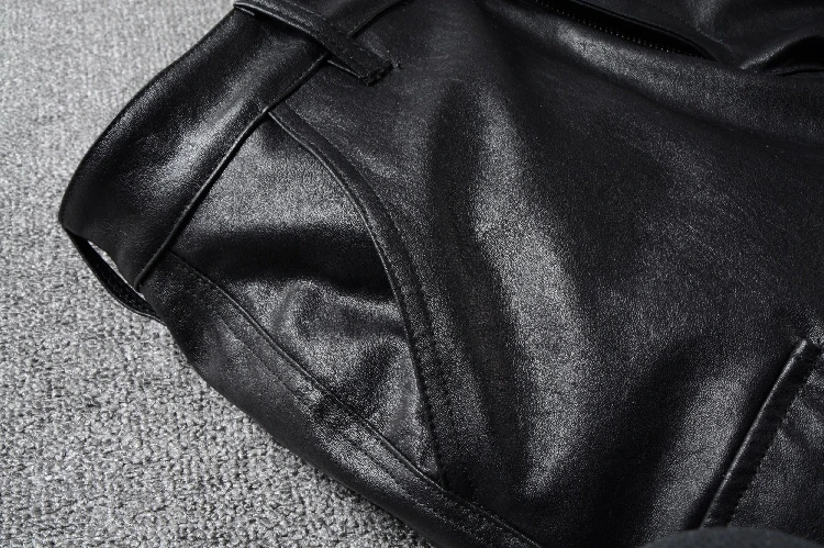 Новинка итальянский стиль 2020 мужские брюки карго из искусственной кожи черные