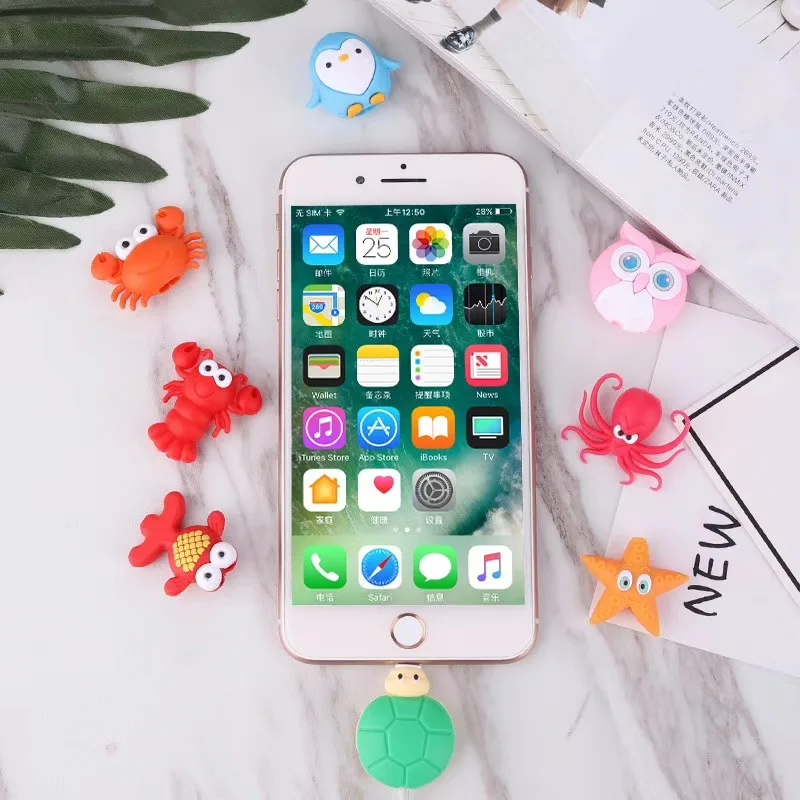 Новый инструмент для намотки кабеля от насекомых милый защитный кабель iPhone