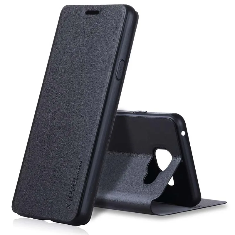 black Ультратонкий флип-чехол X-level из ТПУ для samsung Galaxy A310 A510 S10 S10Plus Note9 чехол KS0114 - Цвет: black