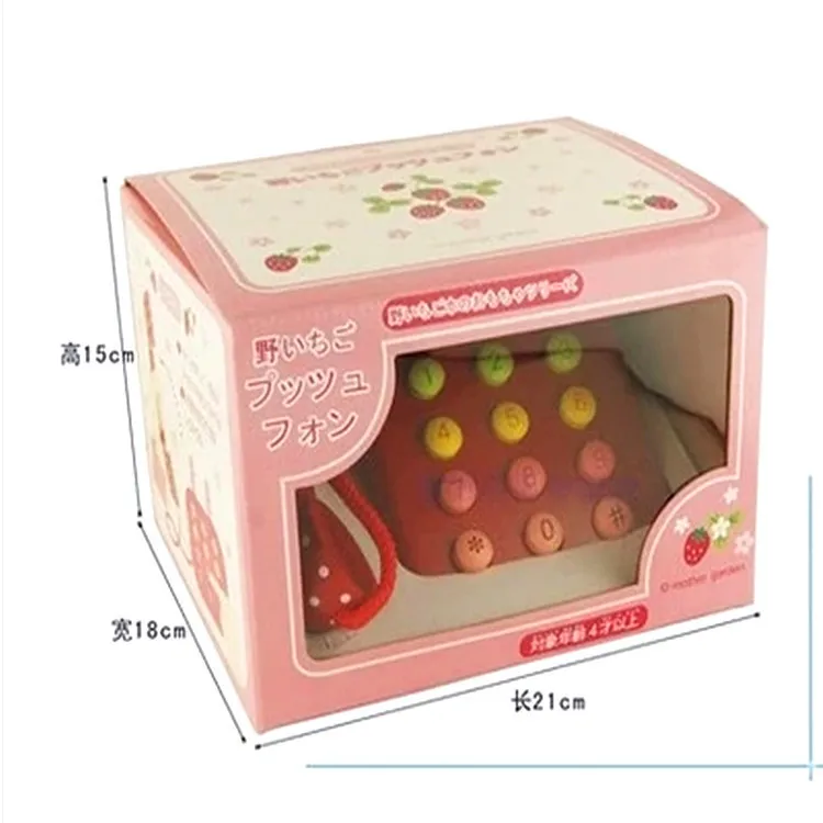 ZH деревянный игрушечный телефон детский игровой дом для раннего развития