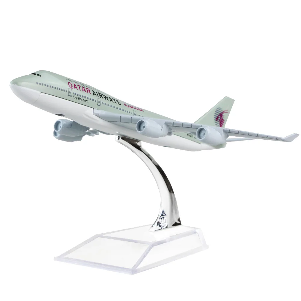 Компания Qatar Airways Q.C.S.C. Boeing 747 16 см модель самолета подарок на день рождения модели самолета игрушки Рождественский подарок