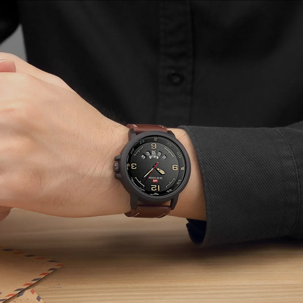 Leecnuo мужские спортивные водонепроницаемые часы простые кварцевые наручные