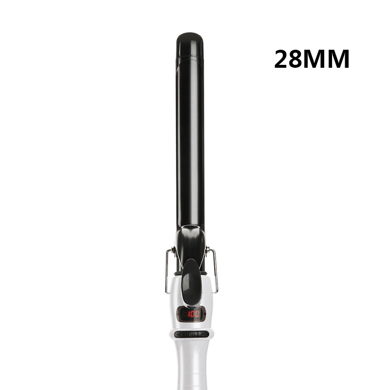 28mm Распродажа, настоящие профессиональные автоматические бигуди для волос, керамические конусные салонные щипцы для завивки волос, палочка, инструмент для укладки волос, электрический кудрявый - Цвет: 28mm