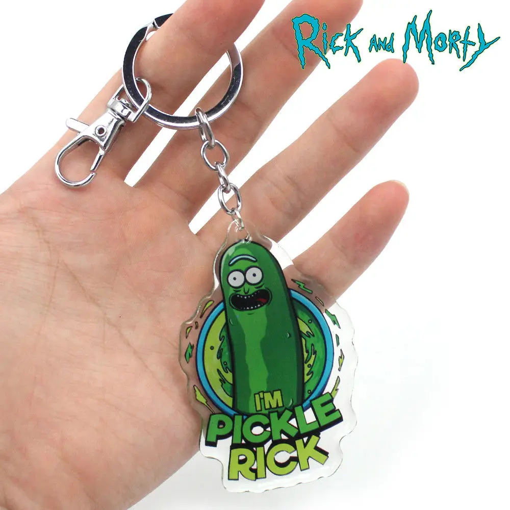 OHCOMCIS Rick and Mori Pickle MEESEEKS акриловый брелок Брелоки Кулоны Аксессуары для костюма