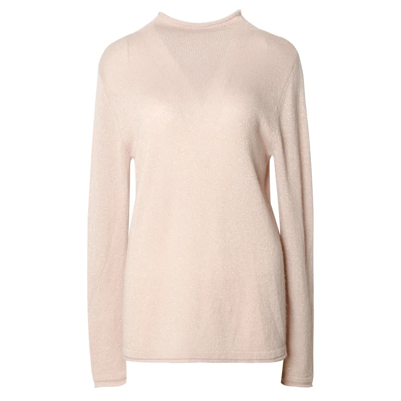 Для женщин пуловеры для 100% кашемир вязаный водолазка шерсть свитеры 2018 осень