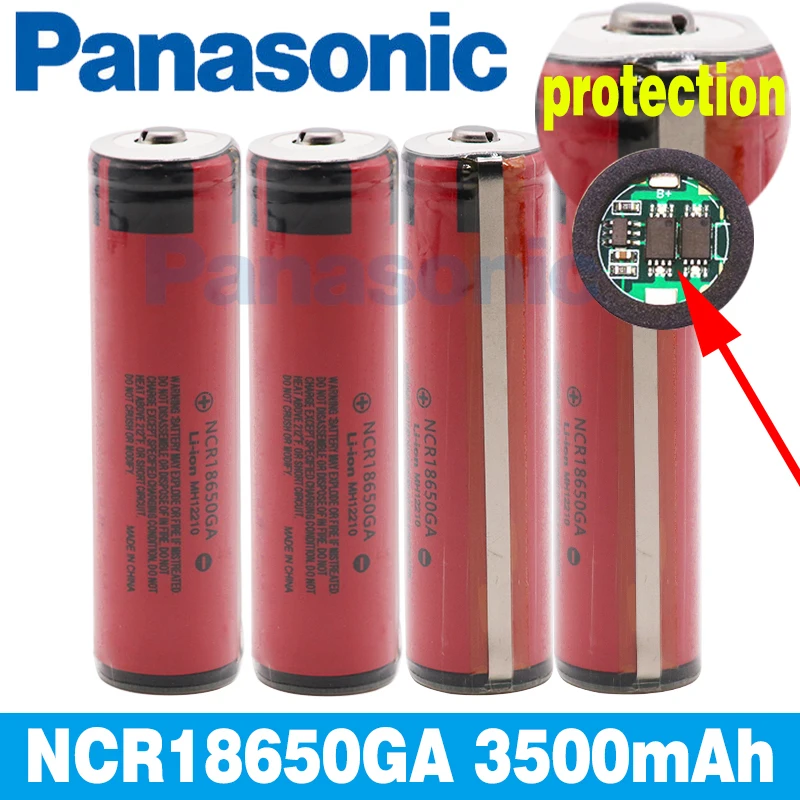 Panasonic Оригинал 18650 Аккумулятор Перезаряжаемый 3 7 в 3500 мАч ncr1865GA 30A Разрядка Для