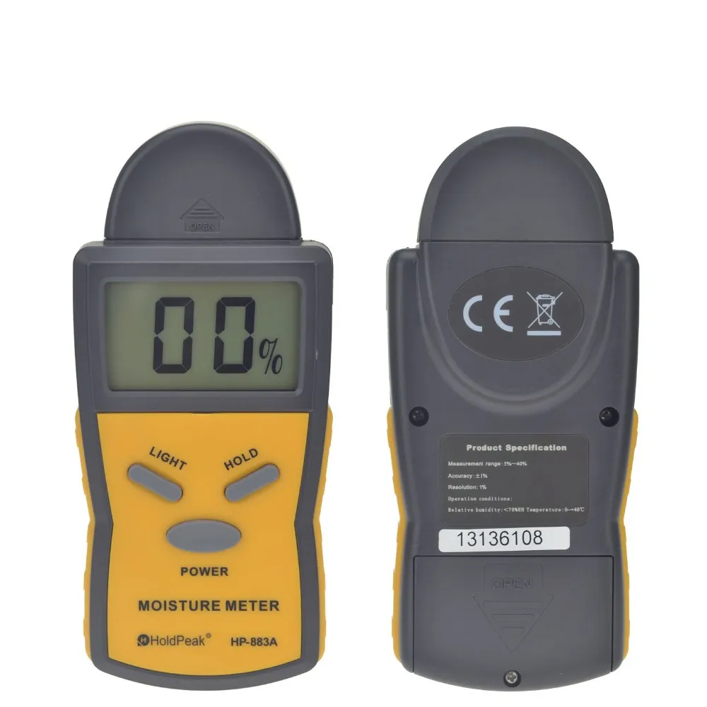 HoldPeak HP-883A Wood Moisture Meter Digital Humidity Tester Time Damp Detector Probe Measuring meter tools | Инструменты