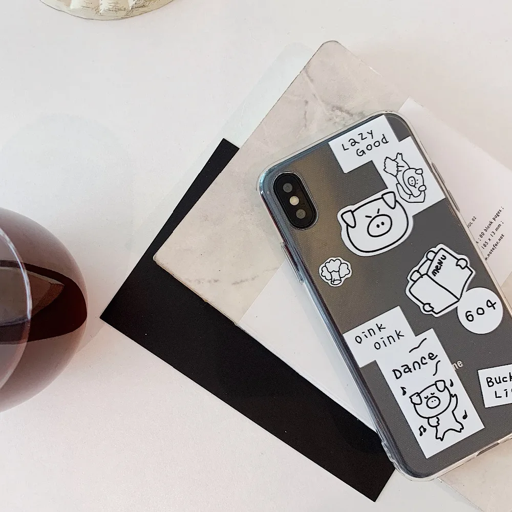 Прозрачный мягкий силиконовый чехол для iphone 6 6S 7 8 plus X XR XS MAX |