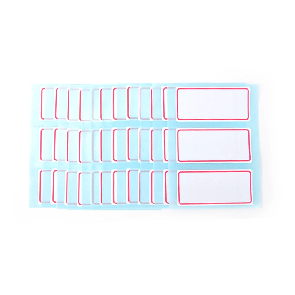 

12sheets/pack Self Adhesive Label Blank Note Label Bar Sticky White Writable Name Stickers New Arrival