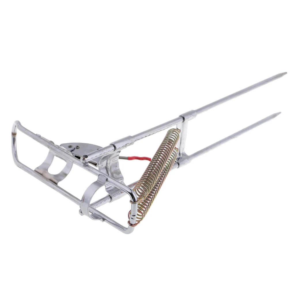 Автоматическая регулируемая подставка для удочки с двойной пружиной складная из