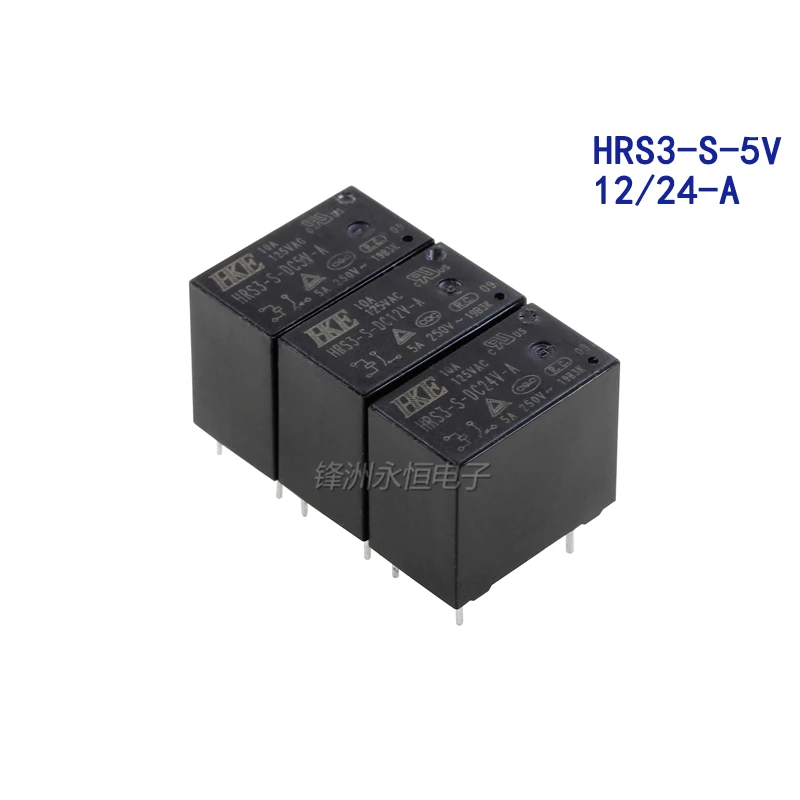 5 шт./лот малой мощности реле HRS3-S-DC5V-A HRS3-S-DC12V-A HRS3-S-DC24V-A 10A 125V 4PIN