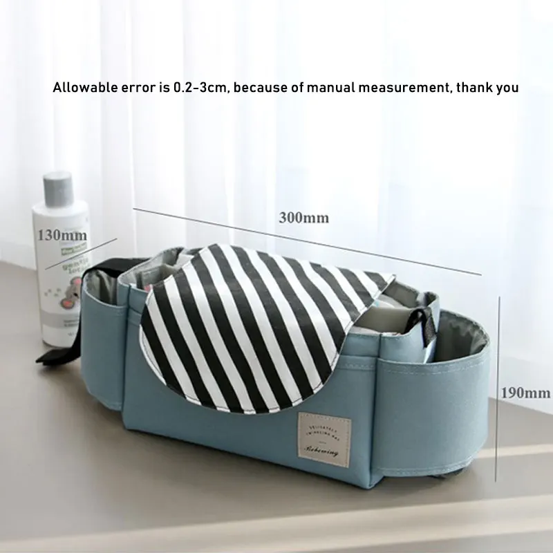 Bolsa port&aacute;til para biber&oacute;n de cochecito de beb&eacute;, bolsa de almacenamiento con acabado para mam&aacute;, accesorios para coche de beb&eacute;, novedad-4