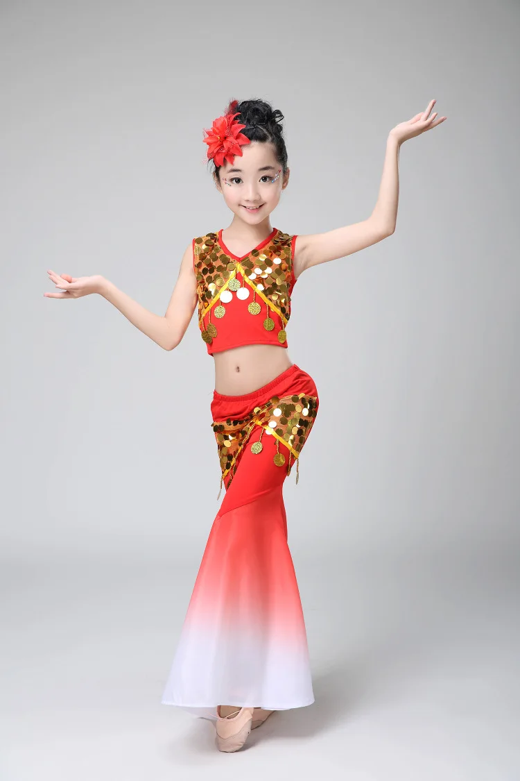 Новинка 2017 года Детский костюм в китайском стиле для девочек комплект одежды