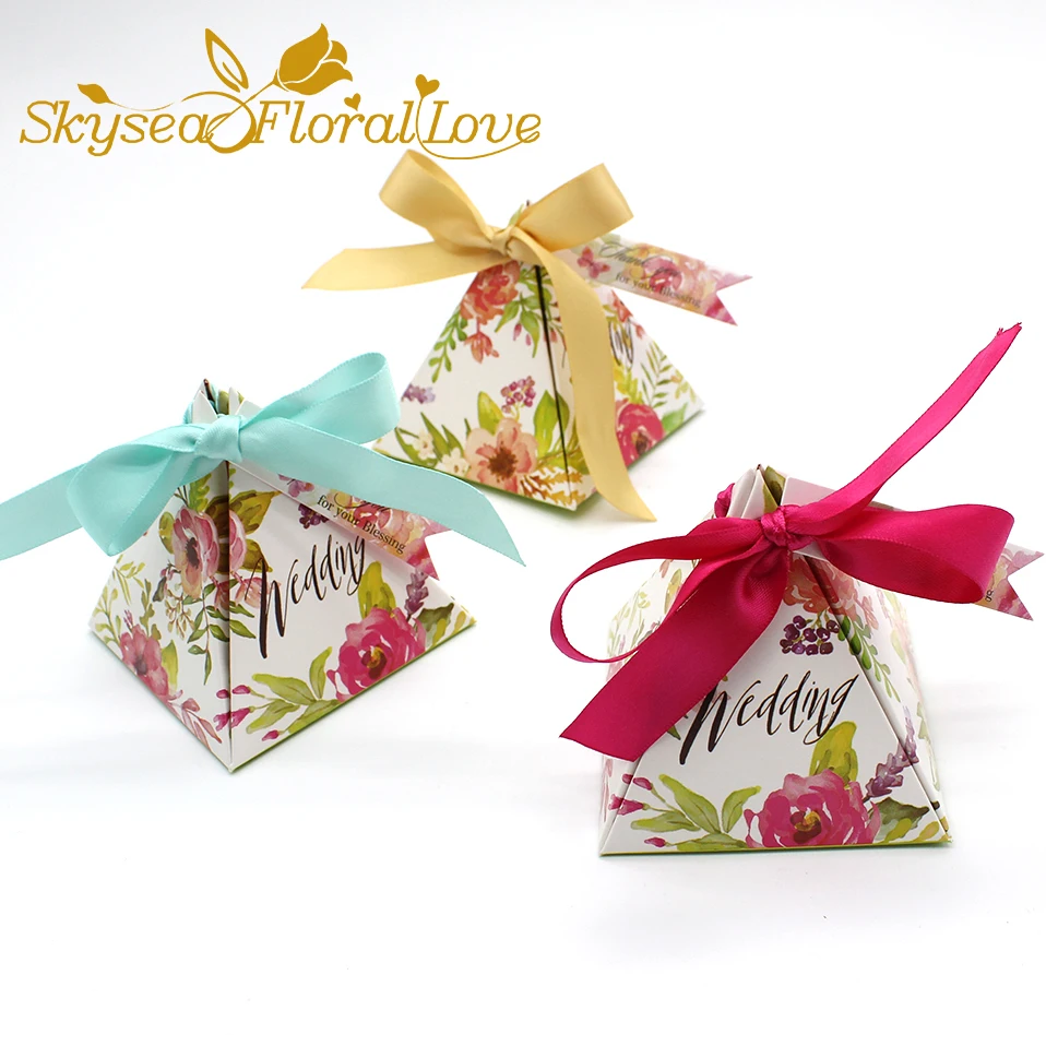 Качество золотой зеленый ярко розовый 2017 Новый треугольный цветок креативная