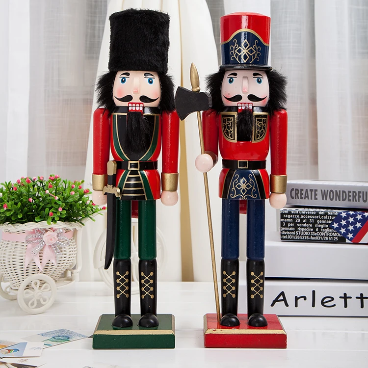 Новый Рождественский праздничный гайковёр 38 см в высоту топор солдат винтажный