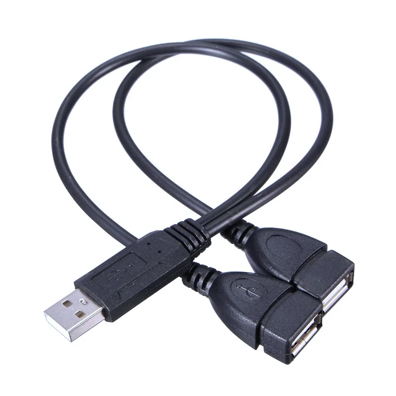 Лидер продаж универсальный Разветвитель USB 2 0 штырь-двойной гнездо порта кабель