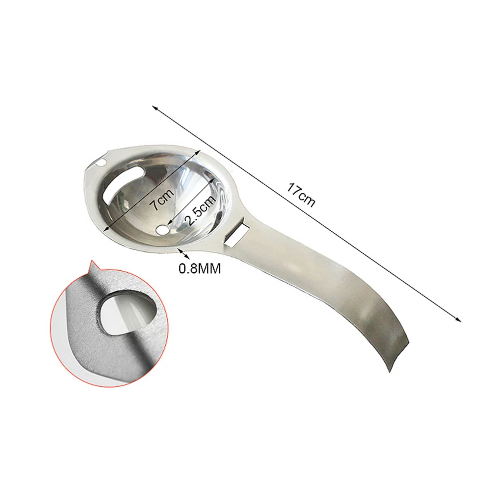 Kitchen Accessories Handheld Egg Divider Stainless Steel Yolk Separator Sieve Cooking Tools New |