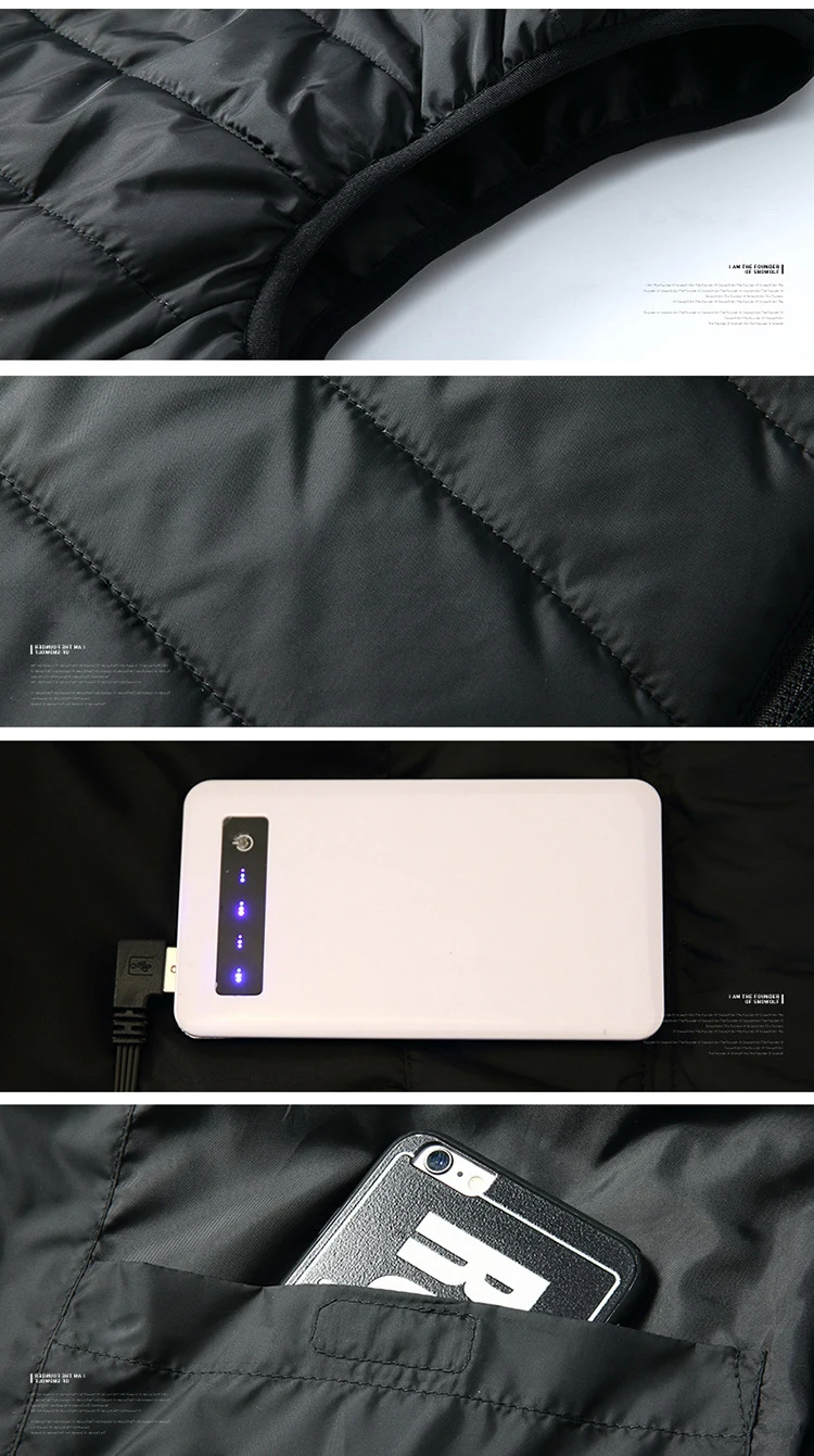 JACKSANQI Зимний толстый USB нагревательный хлопковый жилет для улицы без рукавов теплый походный Кемпинг Треккинг скалолазание рыболовные куртки RA186