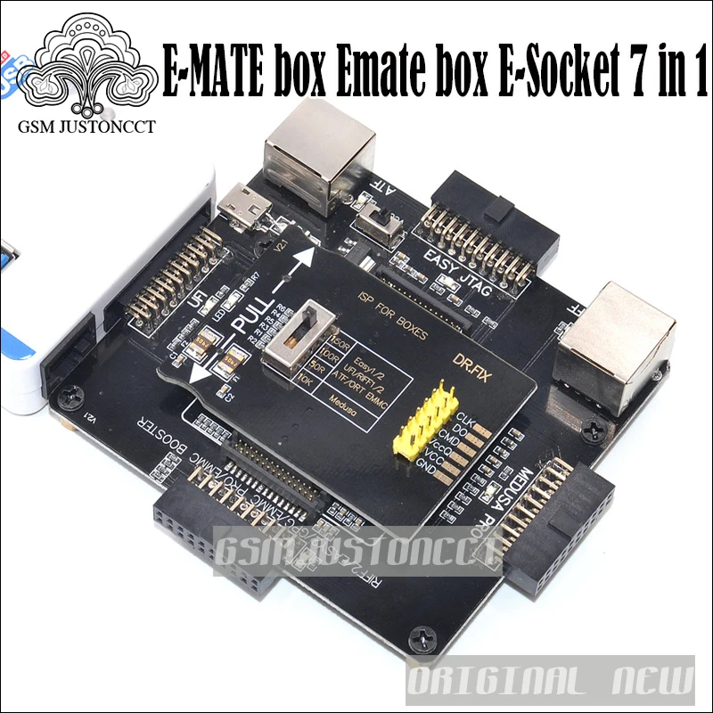 Новая E MATE коробка Emate box Socket 6 в 1 (+ шт. кабель) без сварки BGA169E BGA162 BGA221 поддержка EASYJTAG