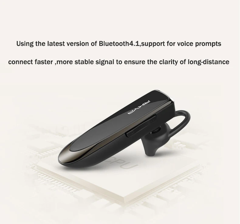K20 bluetooth наушники беспроводные вкладыши 60 дней в режиме ожидания большой емкости Срок службы батареи hands free с микрофоном для мобильного телефона