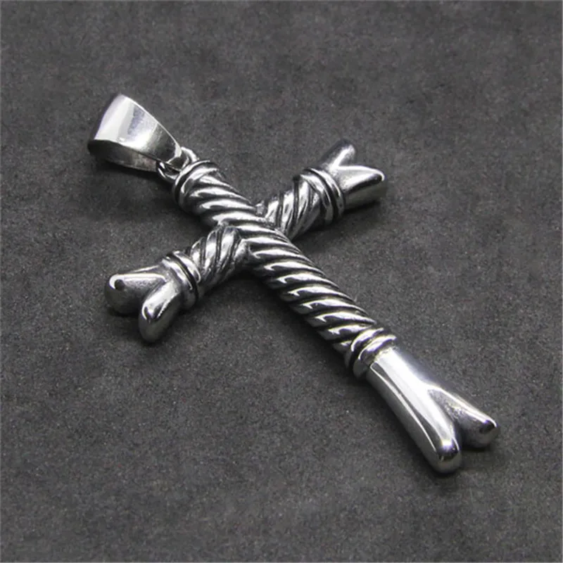 1pc Support Dropship New Cross Pendant 316L Stainless Steel Jewelry Hip-hop Style | Украшения и аксессуары