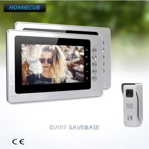 HOMSECUR 1V2 7inch Wired Door Entry Phone Call System for Home Security House/ Flat | Безопасность и защита