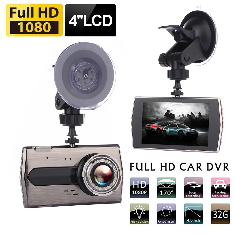 4,0 дюймов FHD 1080p Автомобильный видеорегистратор Спринт камера Автомобильный видеорегистратор рекордер Запись автомобиля инструмент камера-детектор встроенный датчик
