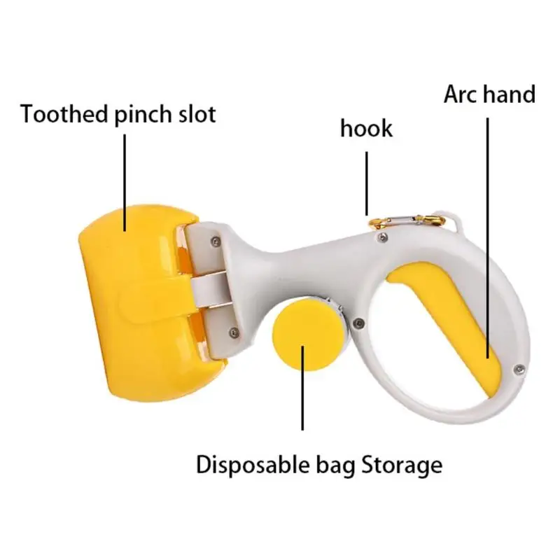 2 в 1 Pet Pooper Scooper +(1 рулон = 15 шт.) набор мешков для уборки собак и кошек на открытом