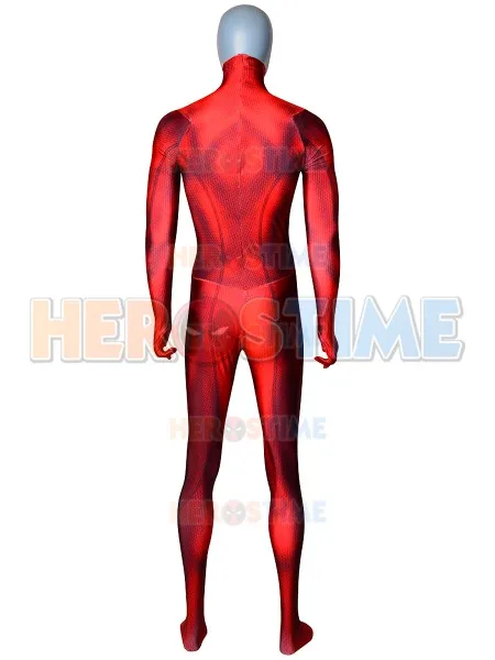 Высокое качество 3D принт Daredevil косплей костюм классический мышцы боди лайкра
