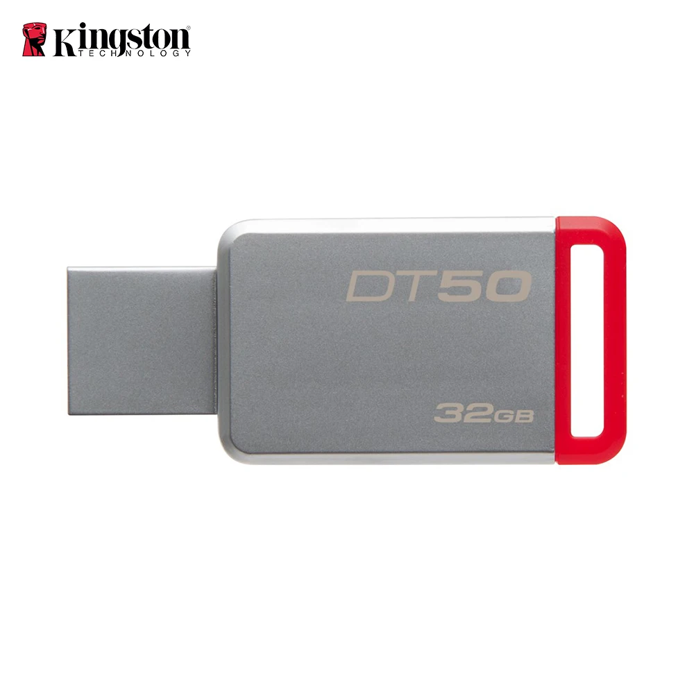 Kingston DataTraveler DT50/32 GB-память (USB 3 0 DE 32 GB usb type-A Tipo Llave) color Plata y Rojo | Компьютеры и офис