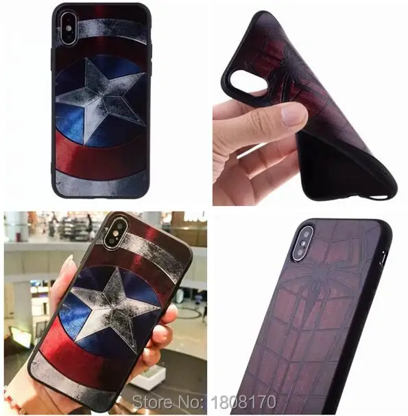 Мягкий чехол из ТПУ с человеком-пауком для Iphone X XR XS Max 8 7 6 6S Plus 5 5S SE Samsung Galaxy NOTE9 NOTE8 S8