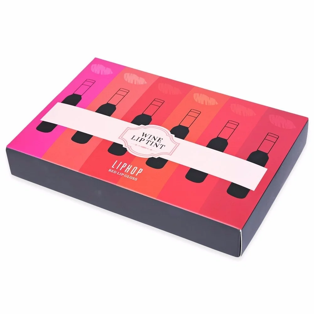 MINCH бутылки вина блеск для губ 6 шт./компл. жидких косметических Водонепроницаемый