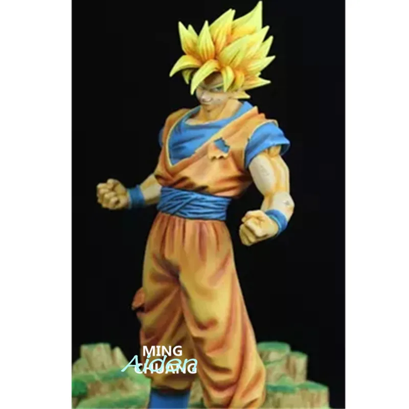 1" Статуя Дракона Мяч бюст Супер Saiyan полноразмерный портрет Сон Гоку анимационная фигурка GK Коллекционная модель игрушечная Коробка 25 см Z1128
