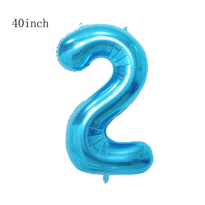 40inch blue 1 Набор игрушек история Базз светильник год воздушные шары мультфильм фольга гелий 40 дюймов номер синие шары История игрушек с днем рождения шары - Цвет: 40inch blue