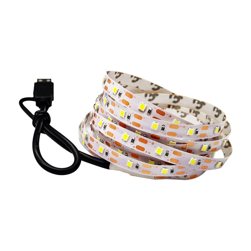 Гибкая светодиодная лента 5 В USB RGB для ПК 3528 50 см 1 м светодиодный светильник s