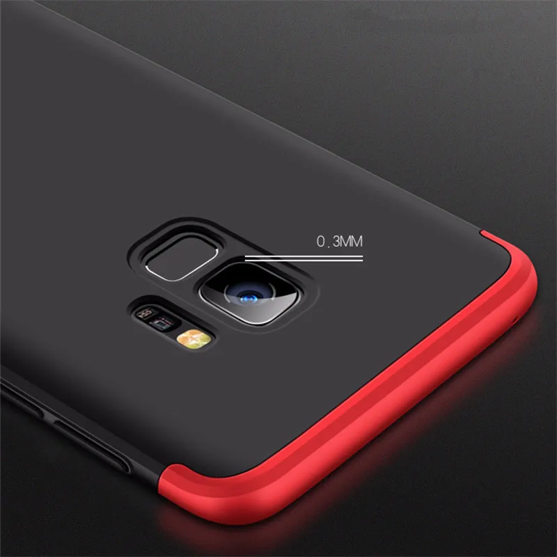Full Cover Phone Case For Samsung S9 3 In 1 Splicable Cellphone Cases S9plus PC Hard Back |