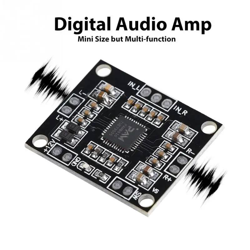 XH M181 Class D 12V 15W цифровой аудио усилитель платы Amp двухканальный Видео Стерео