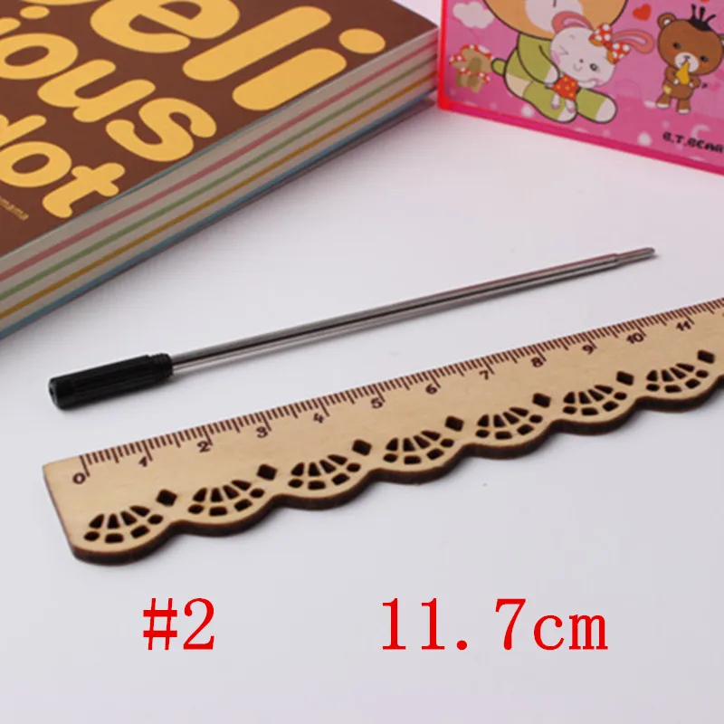 

GENKKY стержни для шариковой ручки 0,7 мм, различная длина, синие и черные чернильные стержни для школьного офиса, сменные чернила для шариковой ручки