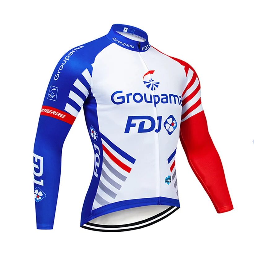 Pro Team FDJ зимняя велосипедная майка 9D брюки набор MTB Униформа велосипедная одежда мужская теплая флисовая велосипедная Одежда для велоспорта